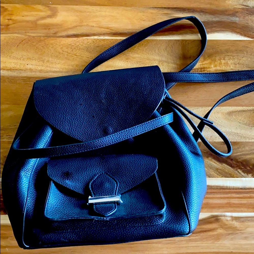 Zara leather backpack